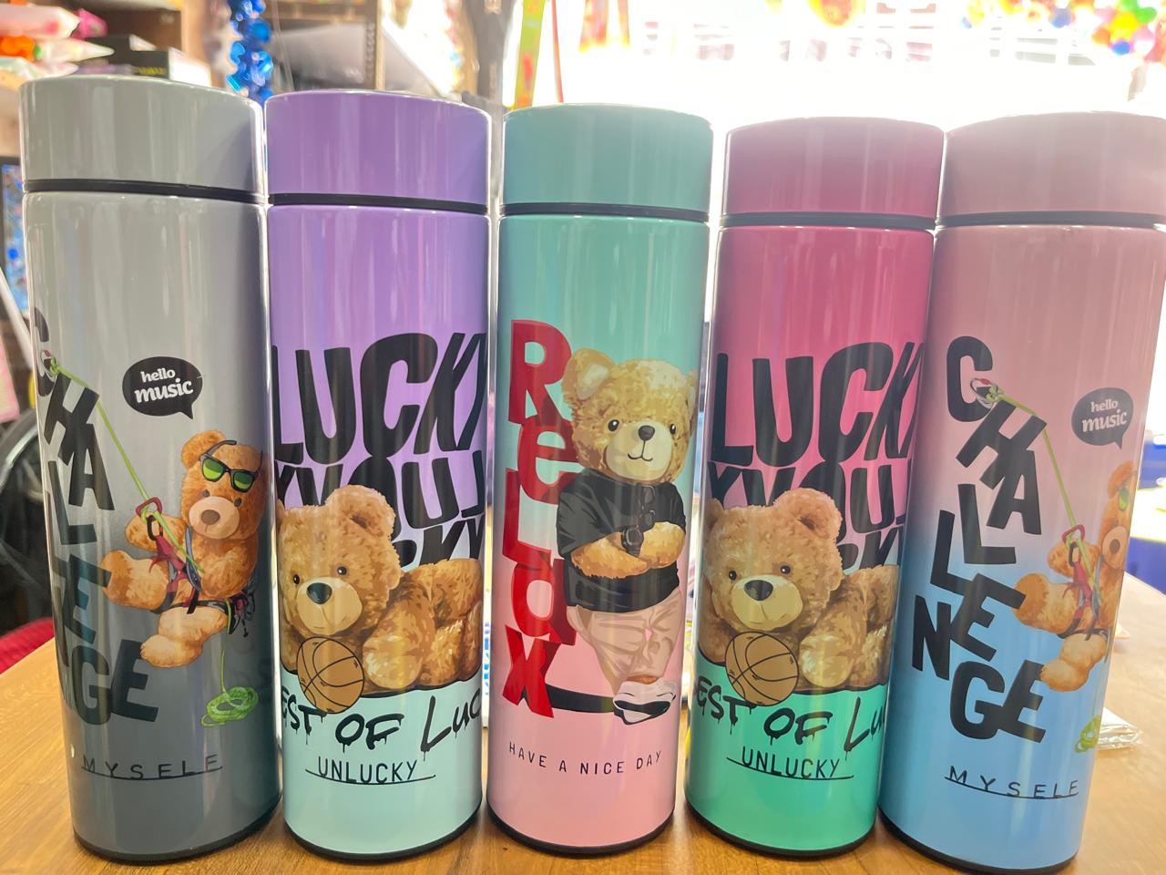 Teddy printed Temparature bottles