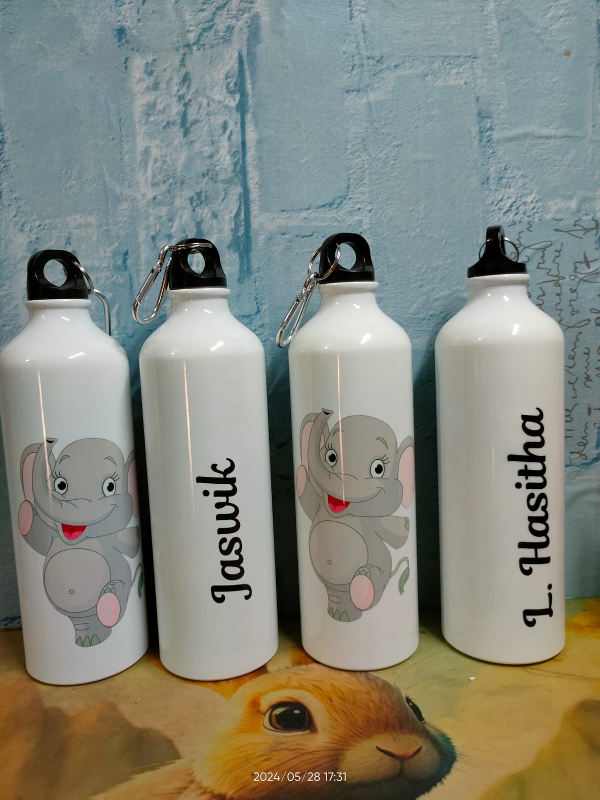 Customised water bottle with name