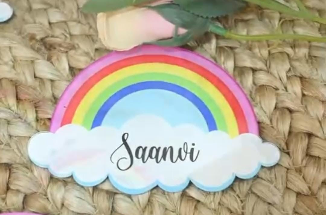 Rainbow shape customise fridge magnet