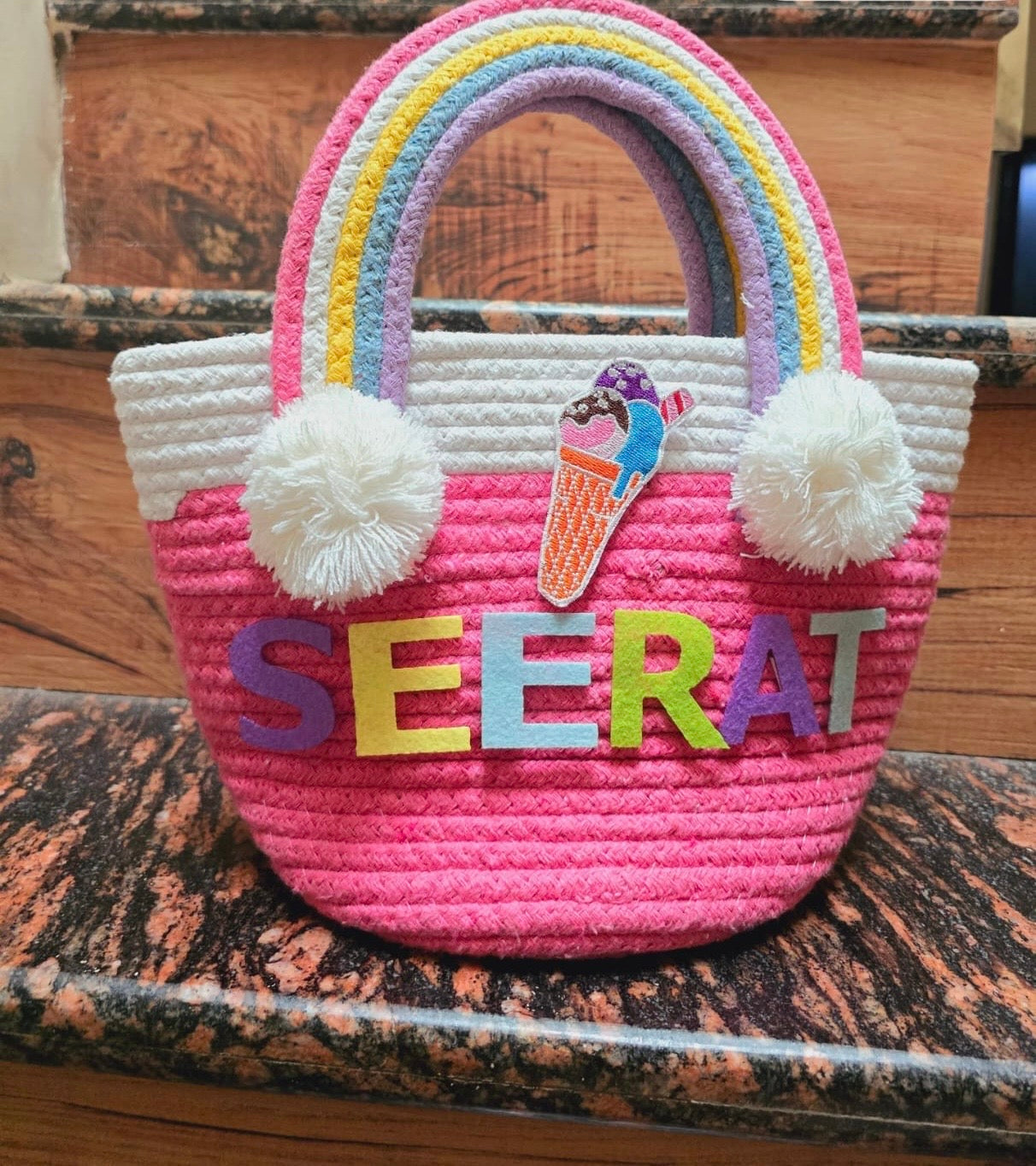 Personalised jute theme baskets