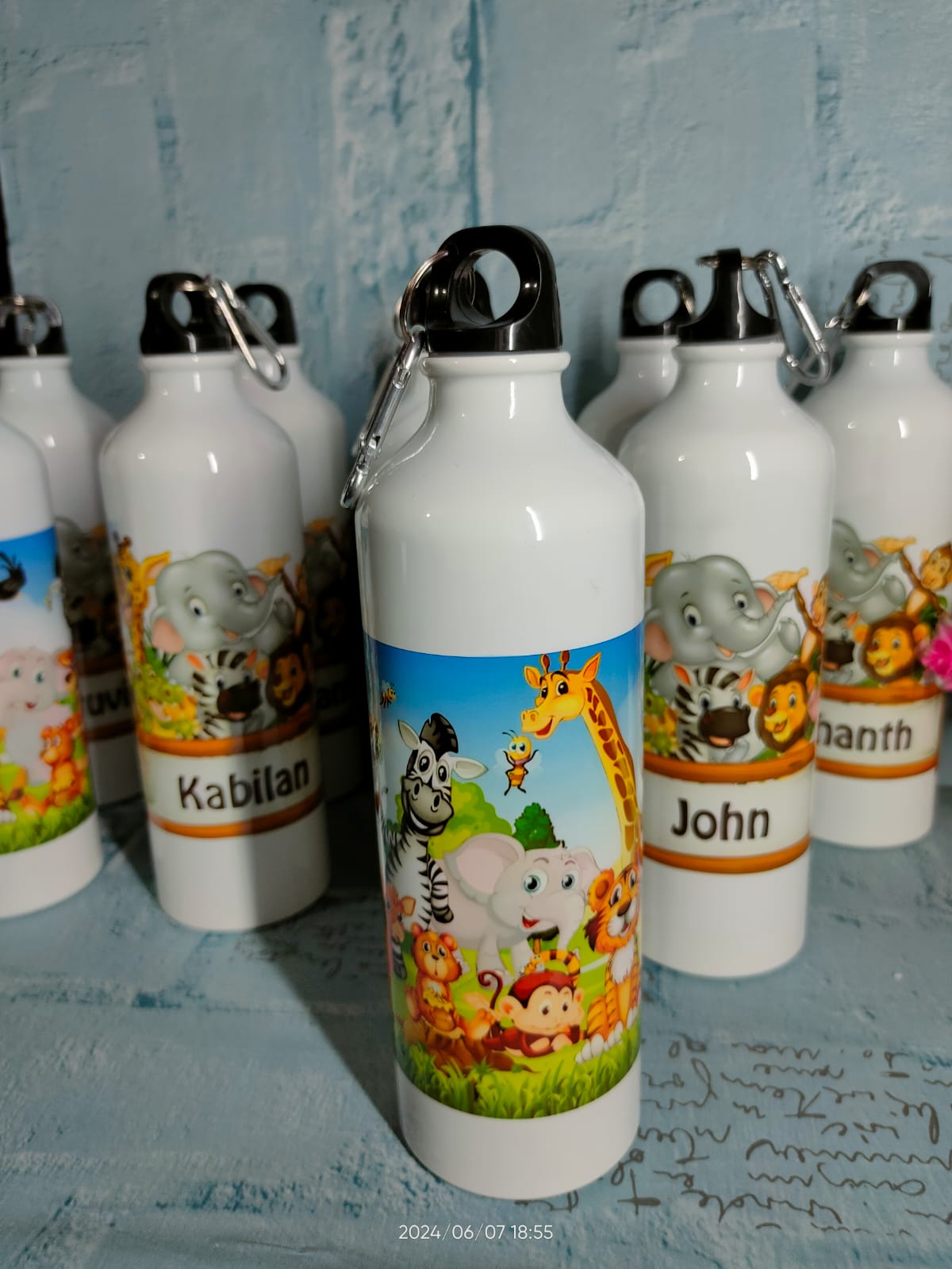 Customised water bottle with name