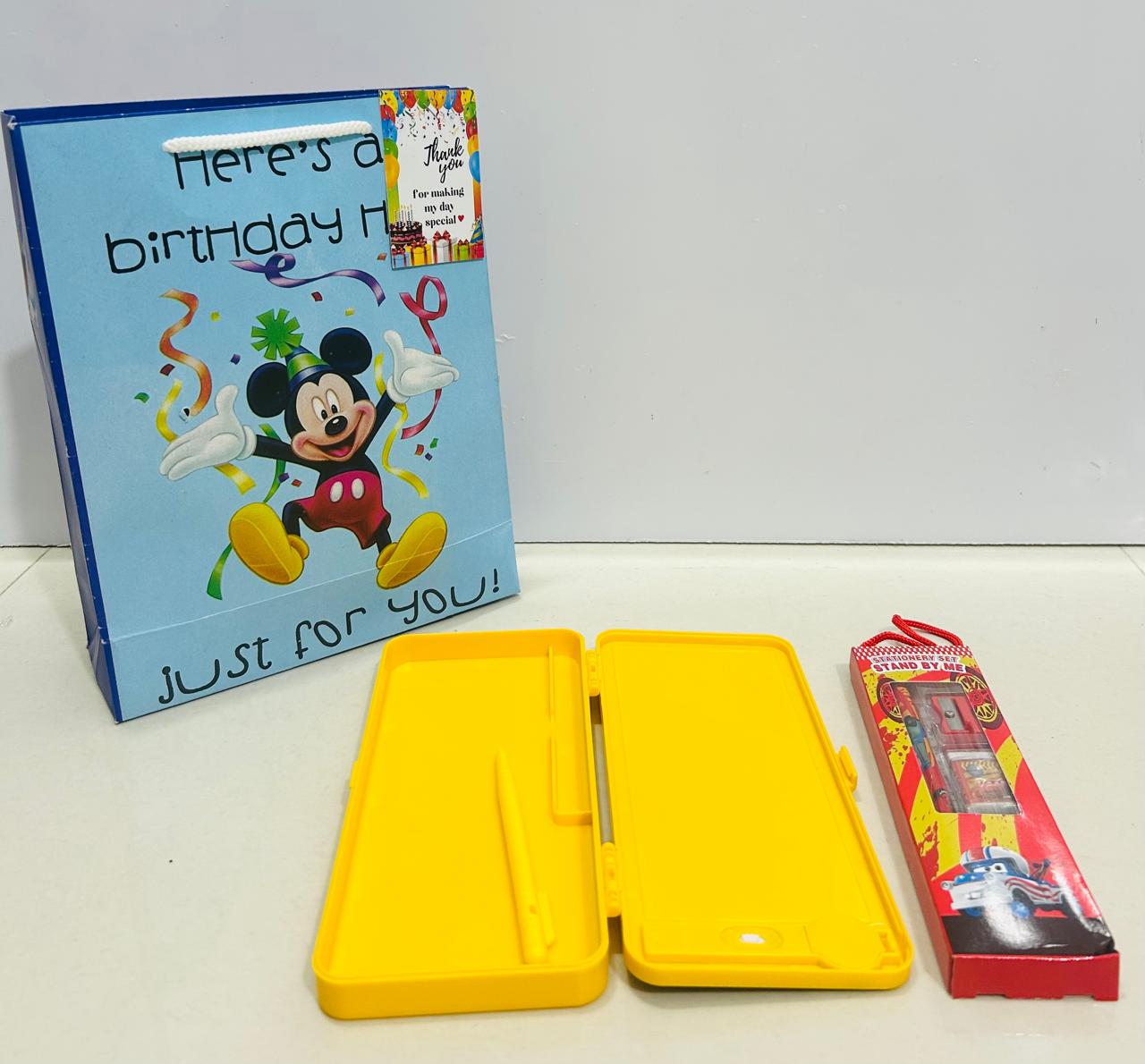 LCD box with stationary kit hamper