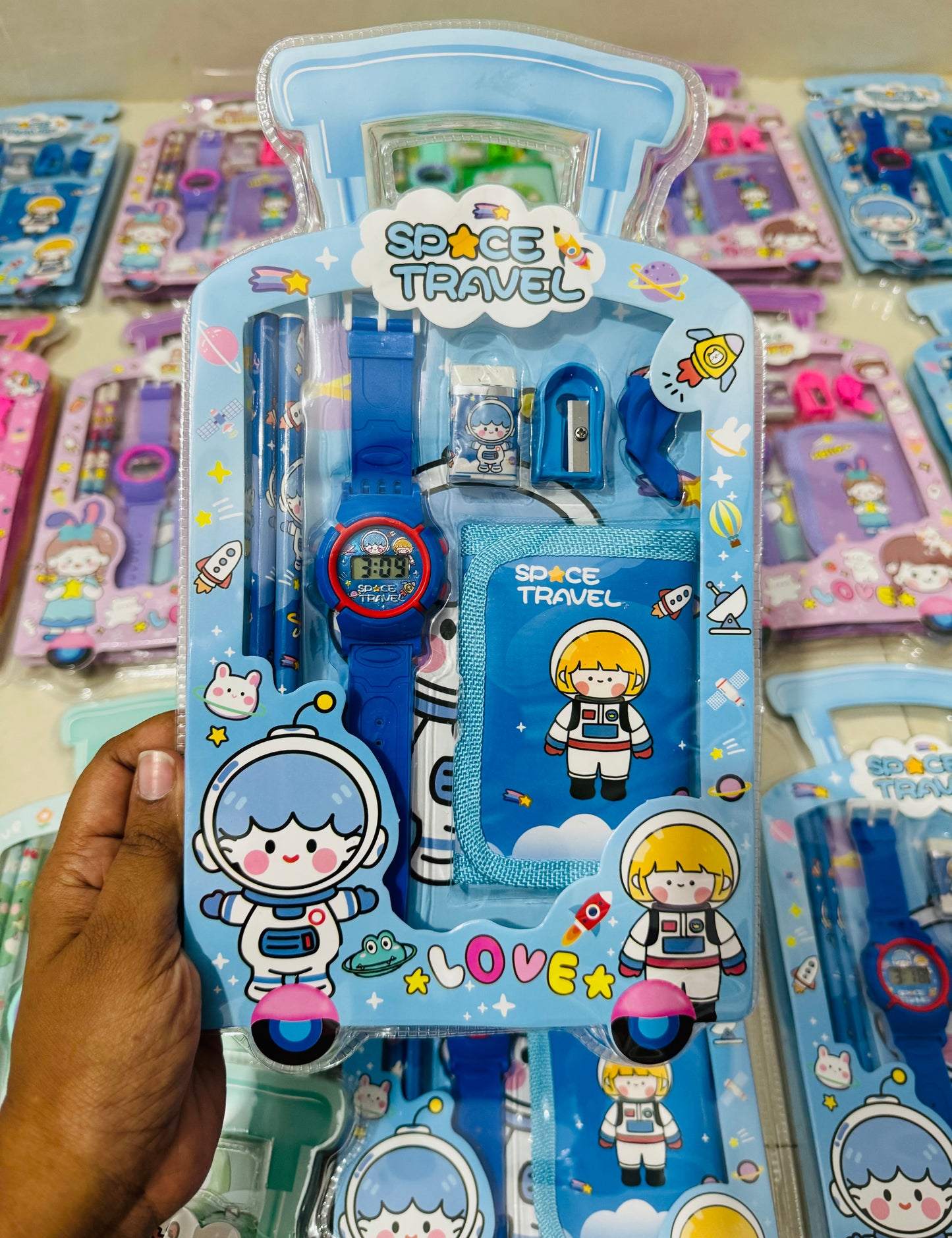 Watch and wallet combo stationary kit