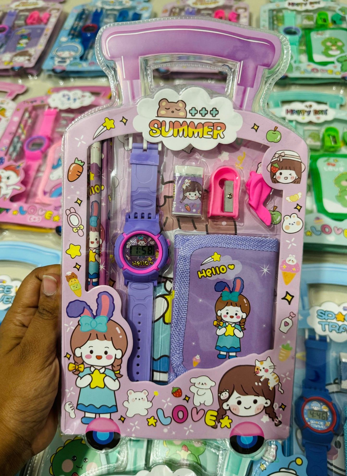 Watch and wallet combo stationary kit