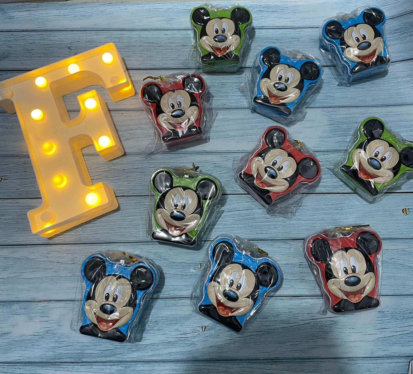 Mickey mouse piggy bank in assorted colours