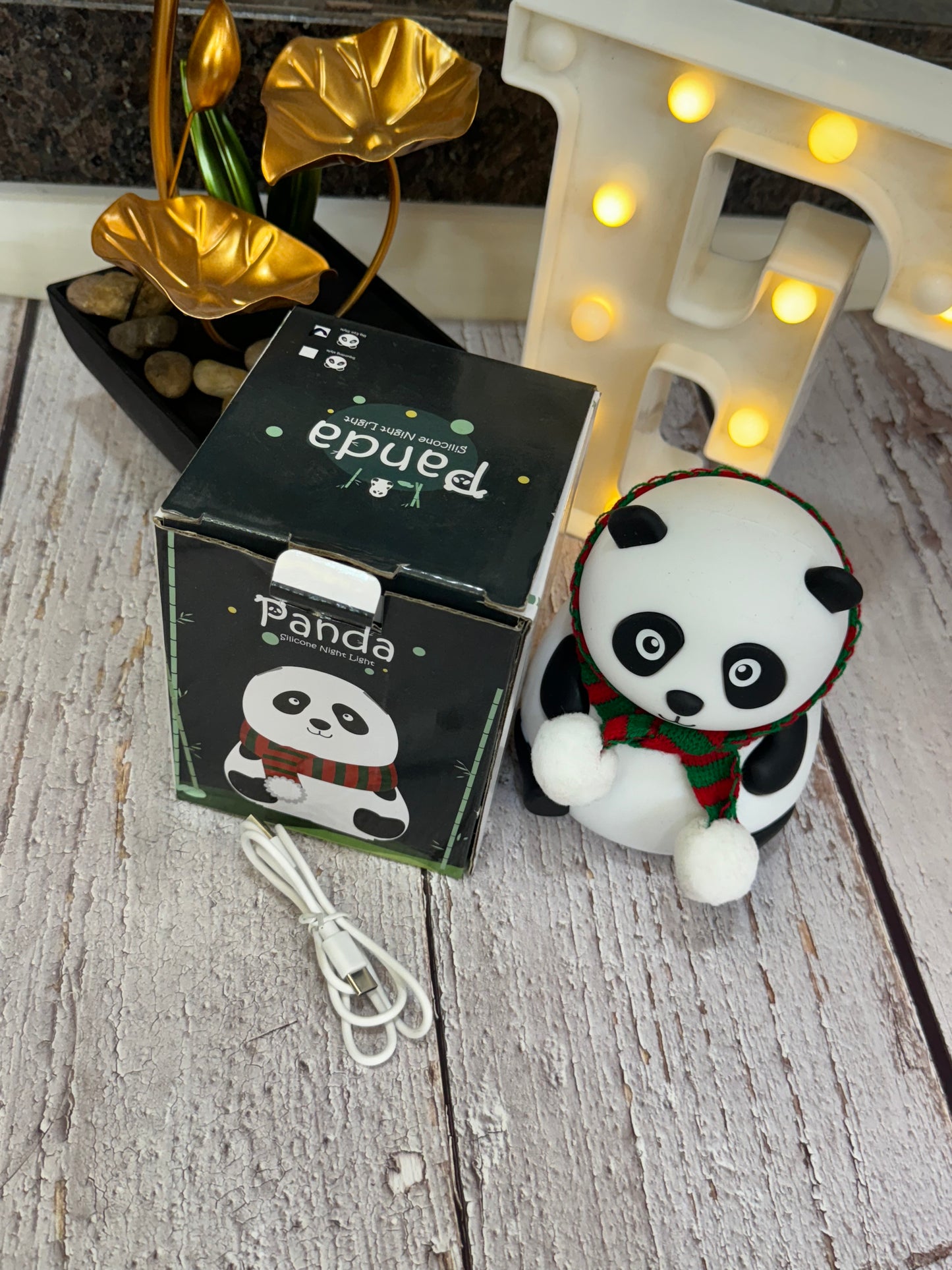 Panda silicone night light