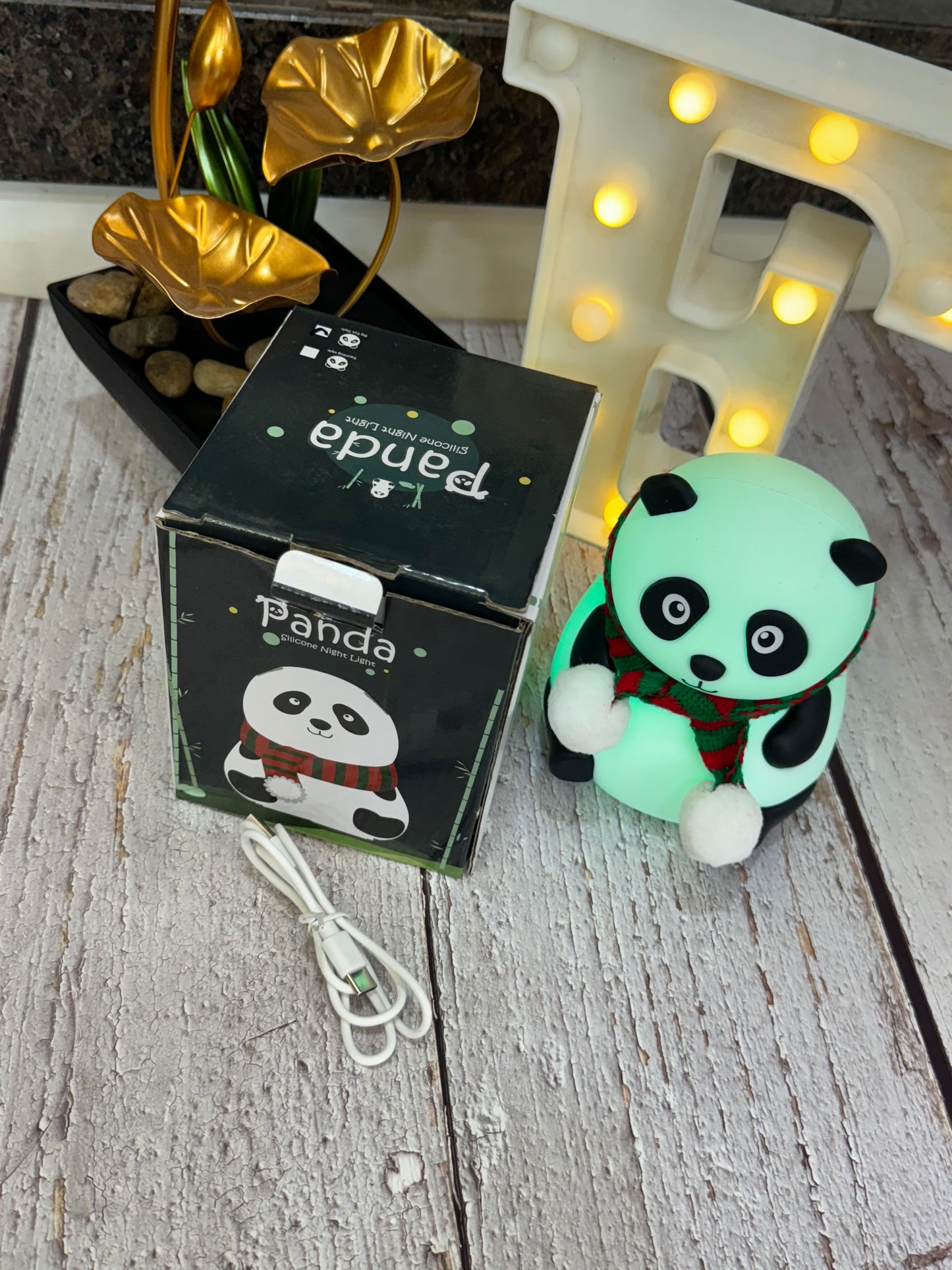 Panda silicone night light