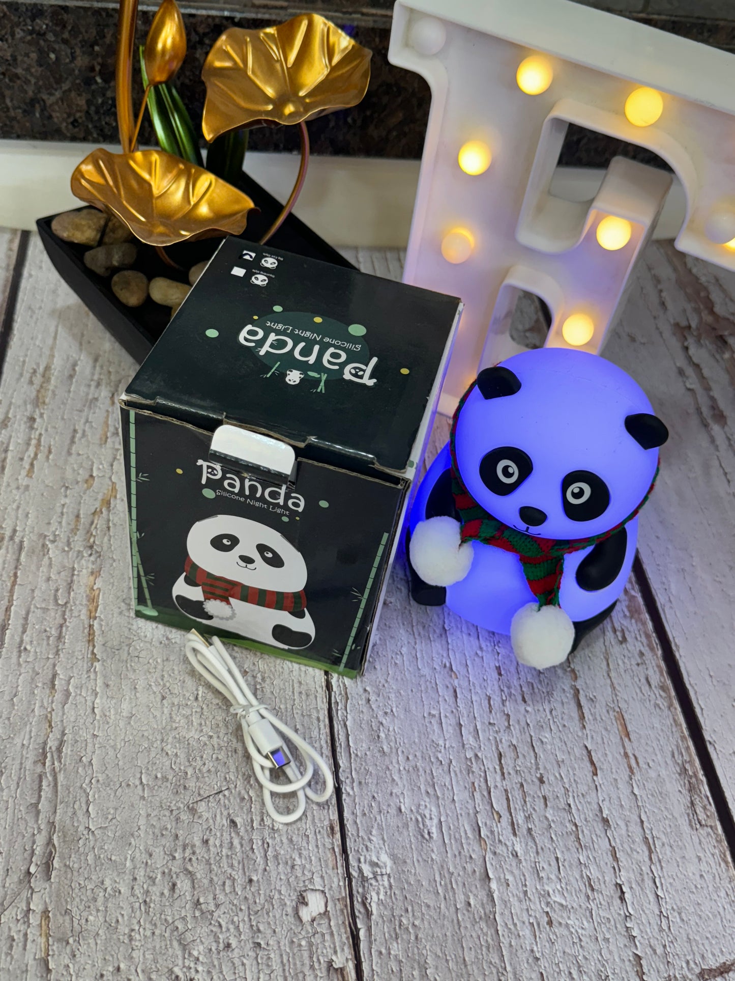 Panda silicone night light