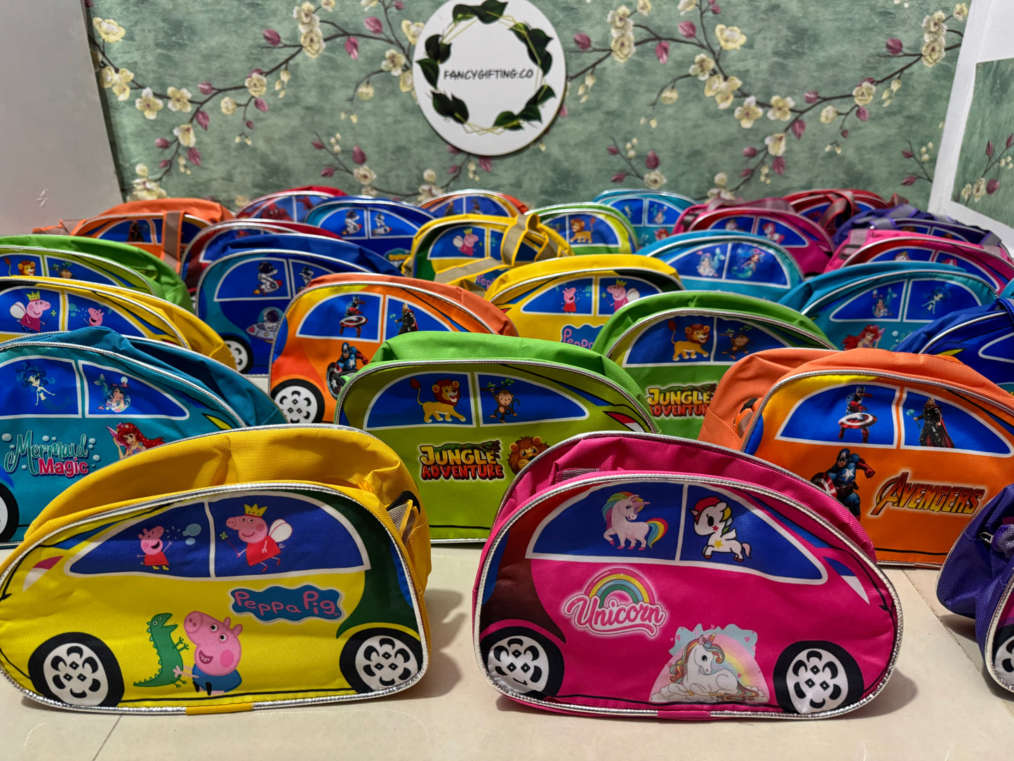 Car shaped sling bag-assorted colours