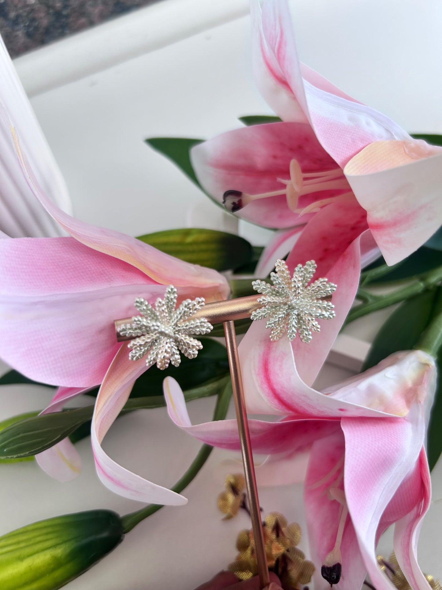 Snow Blossom Studs