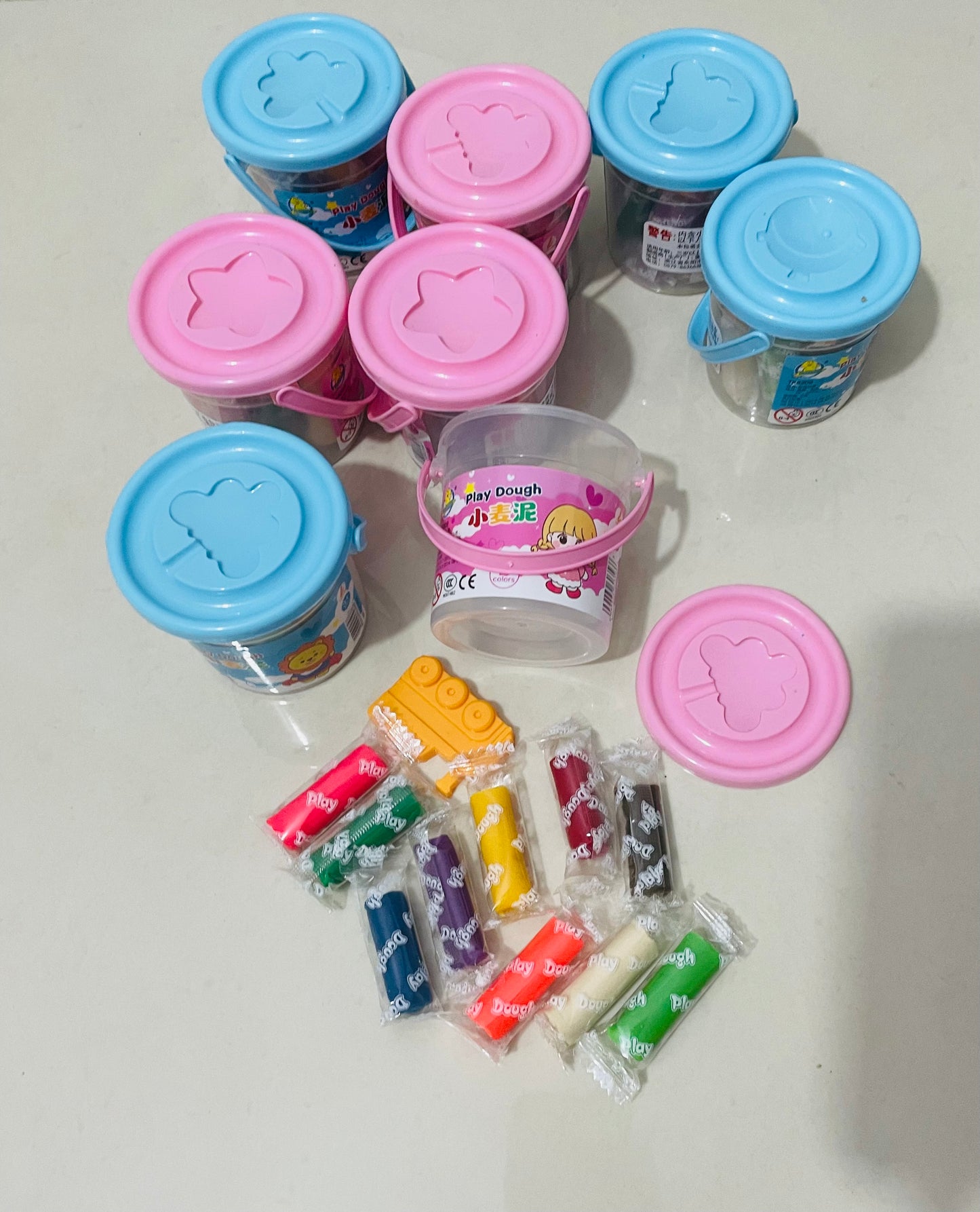 Soft Multi-Colours Clay Tubs