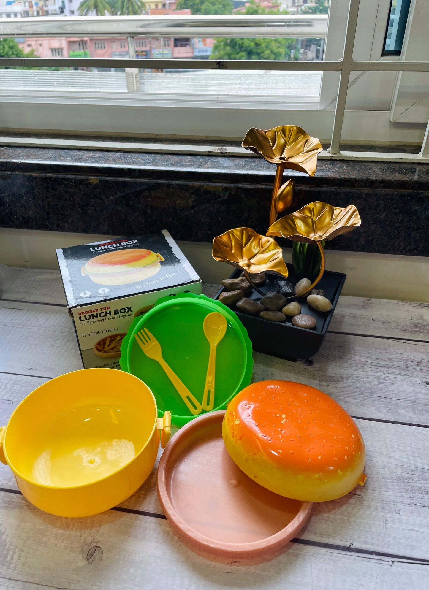 Burger Shape Lunch Box for Kids