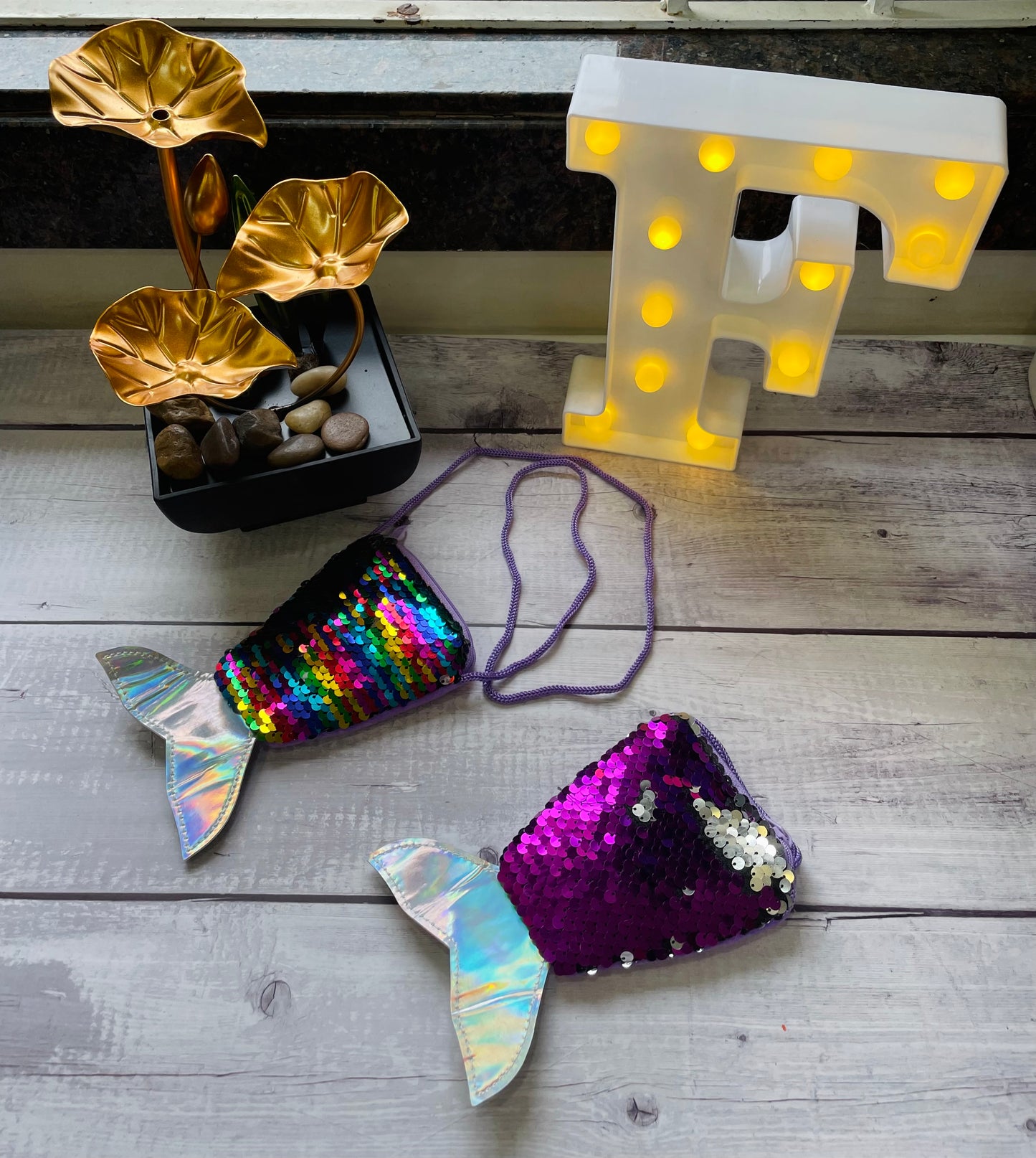 Fish shape sling purse - assorted colours