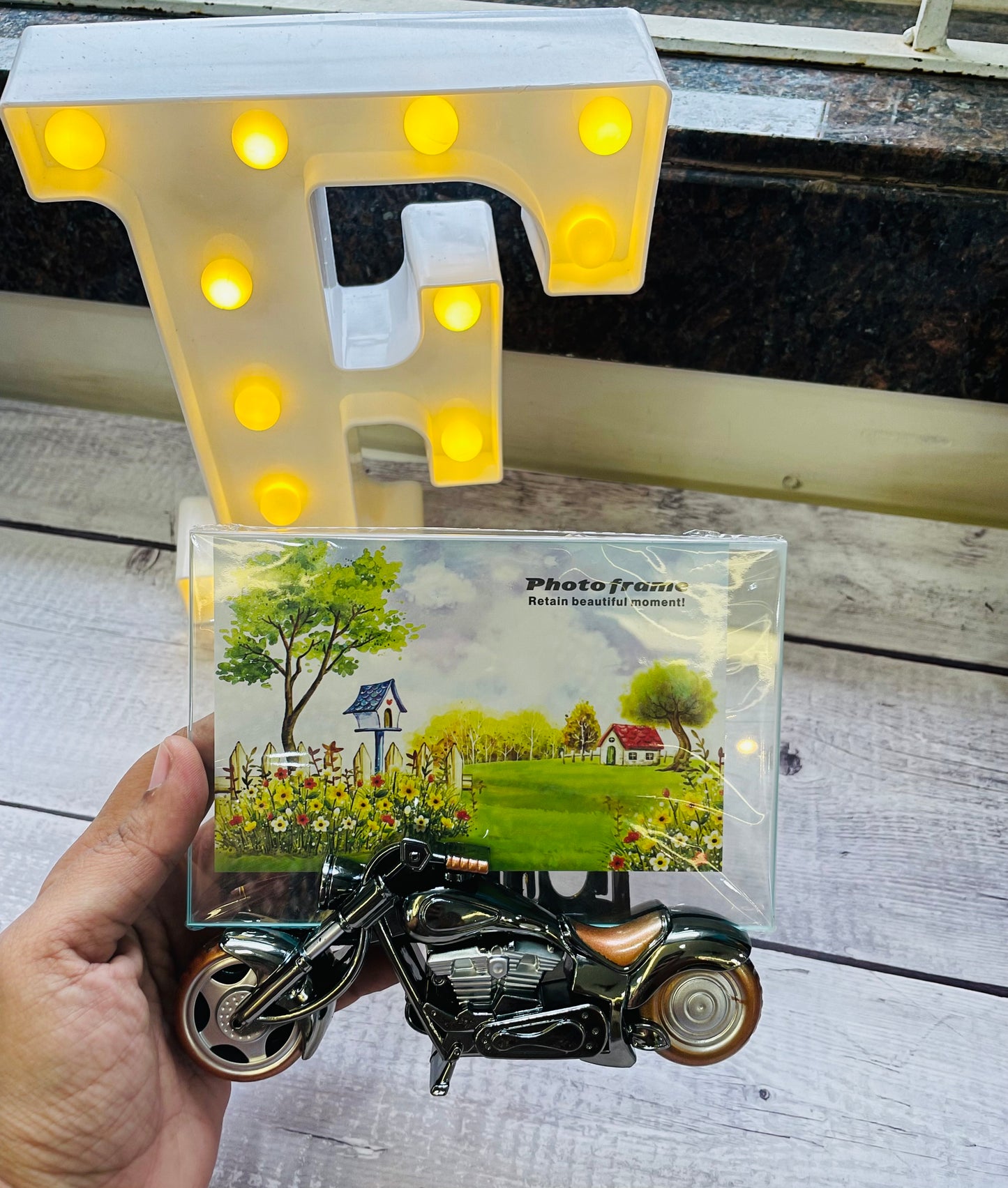 Bike photo frame