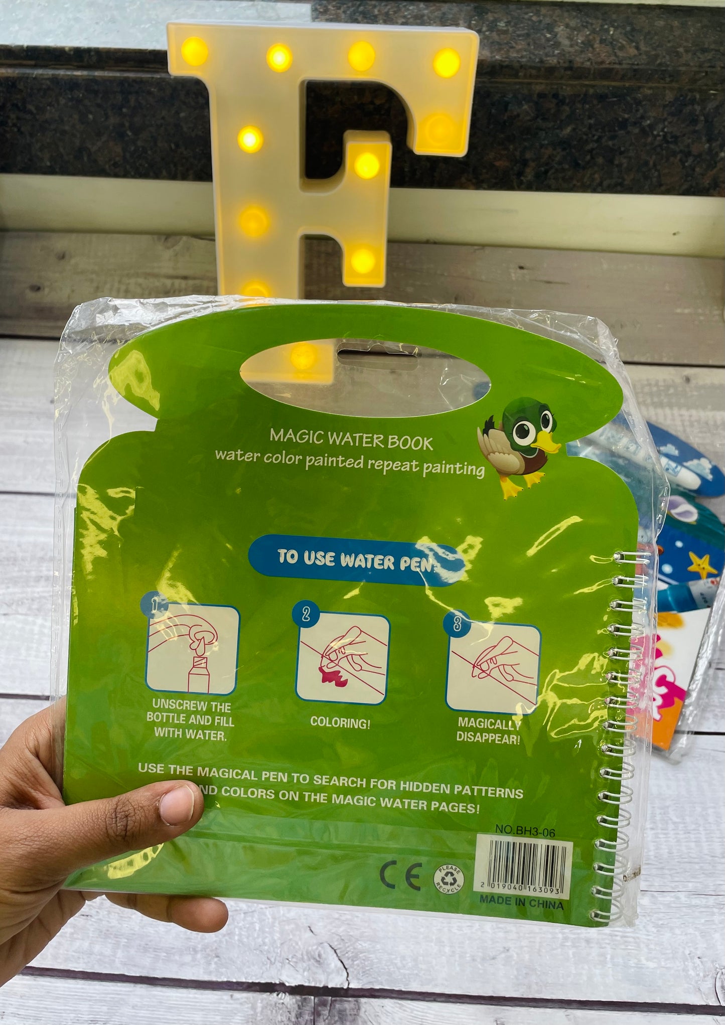 Magic Water Painting Book - assorted prints
