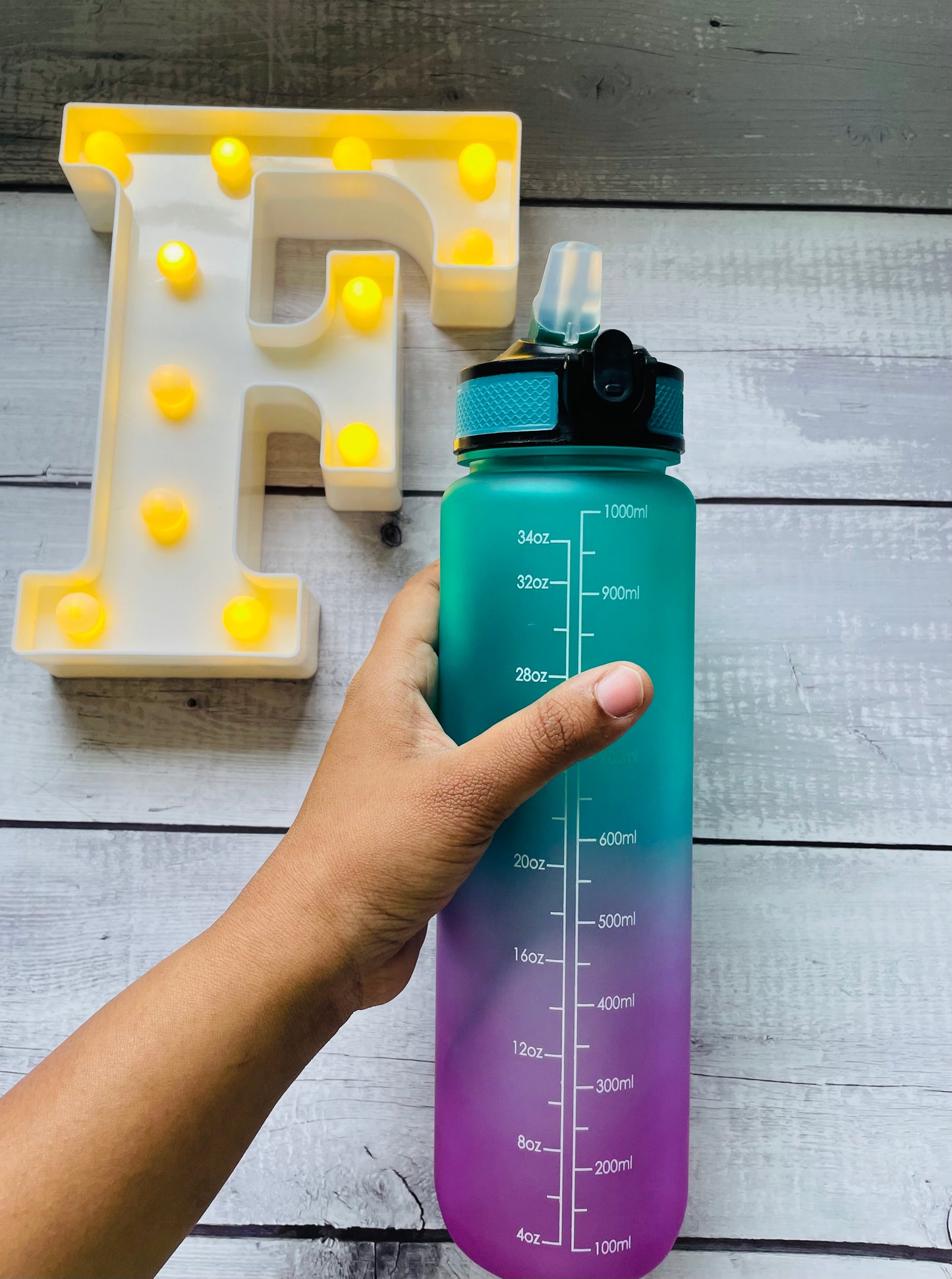 Motivational Water Bottle -assorted color
