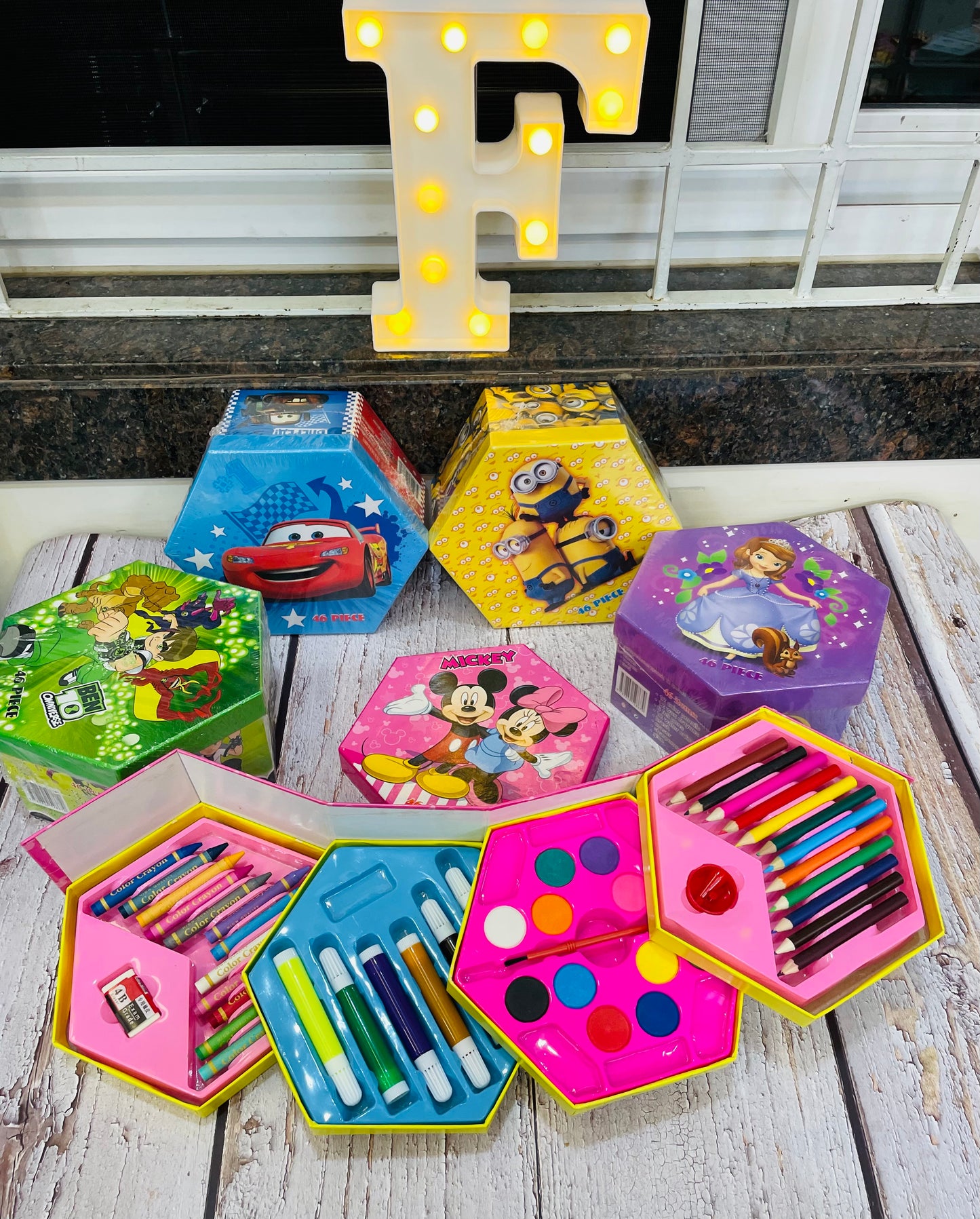 Hexagon colour kit- assorted print