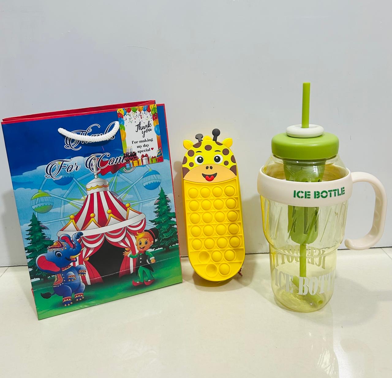 Popit pouch with sipper combo