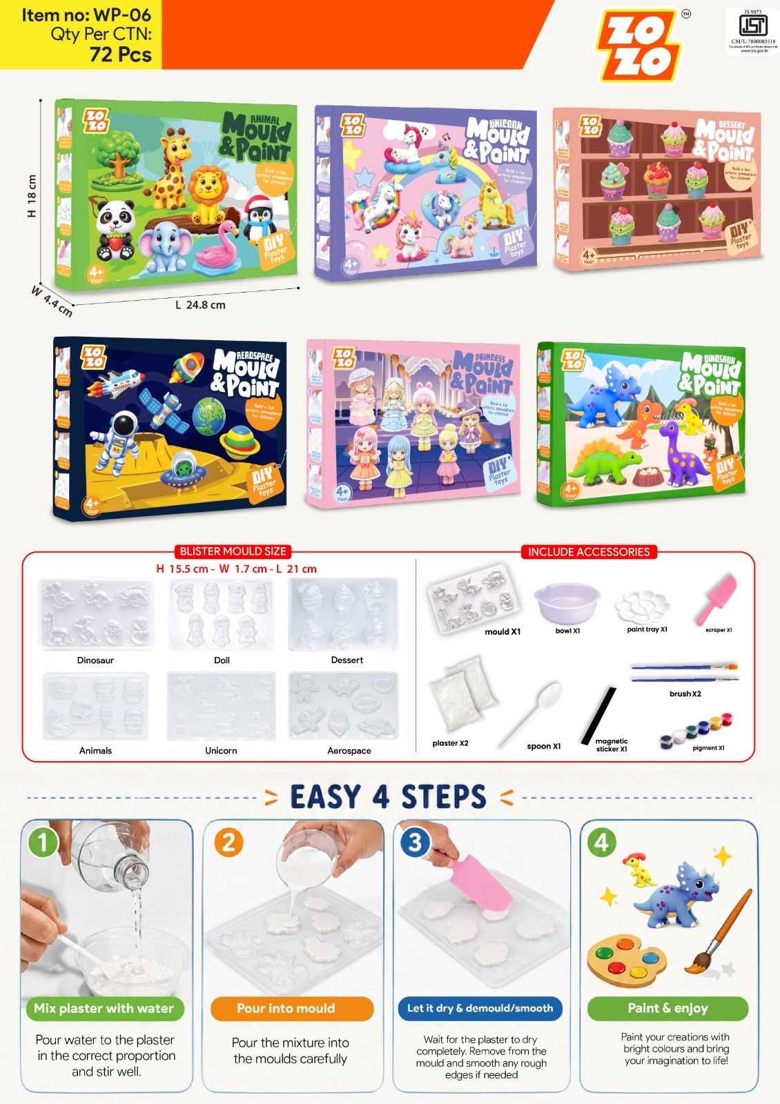 Mould and Paint Diy Activity Kit