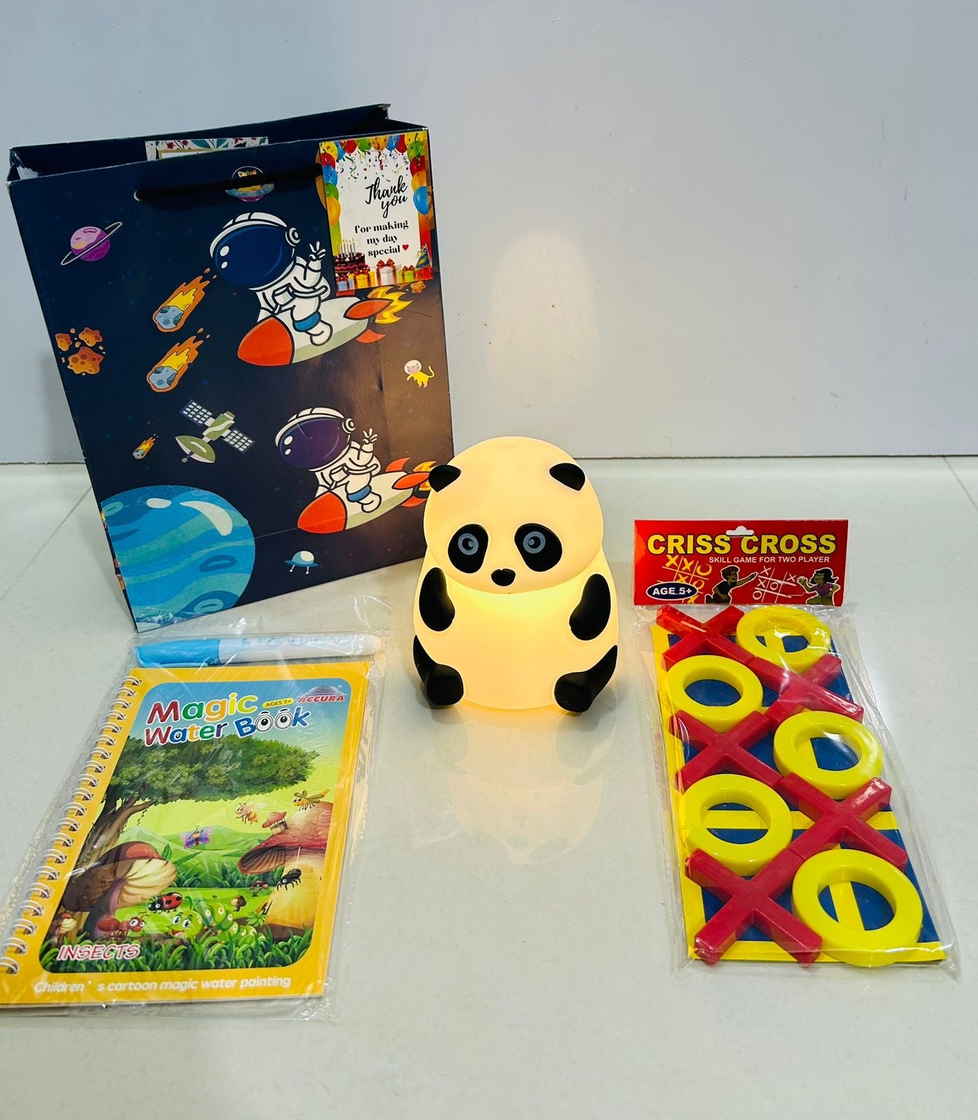 Panda lamp hamper