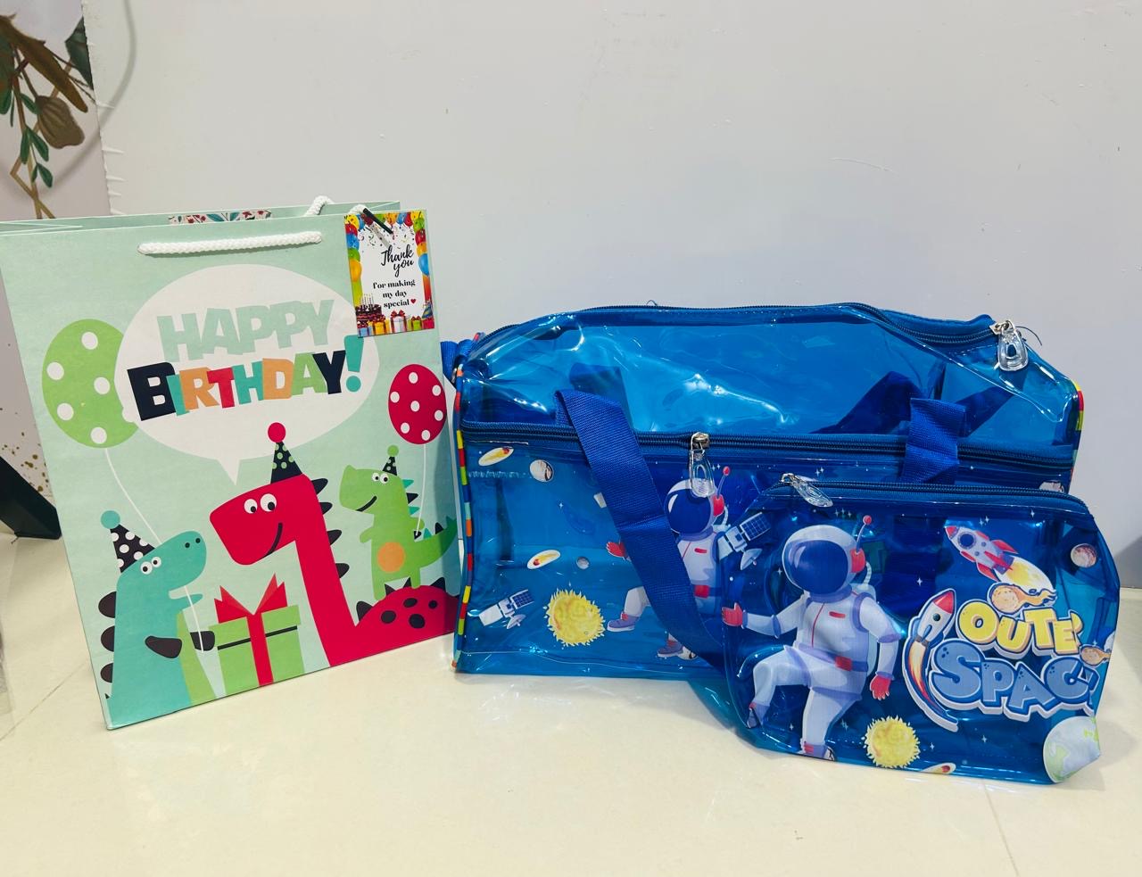 Jelly duffle bag with mini pouch premium