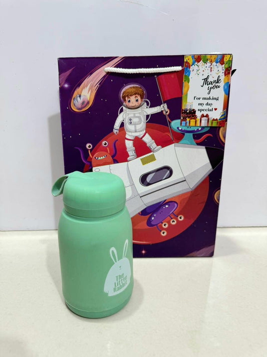 Bunny glass bottle hamper