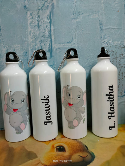 Customised water bottle with name