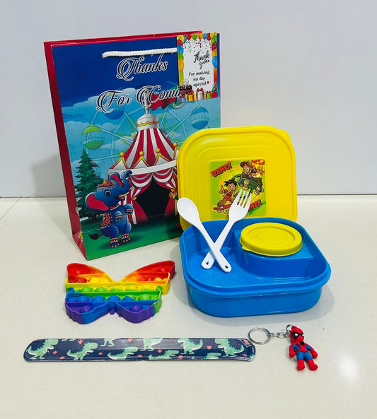 Snacks box with game hamper