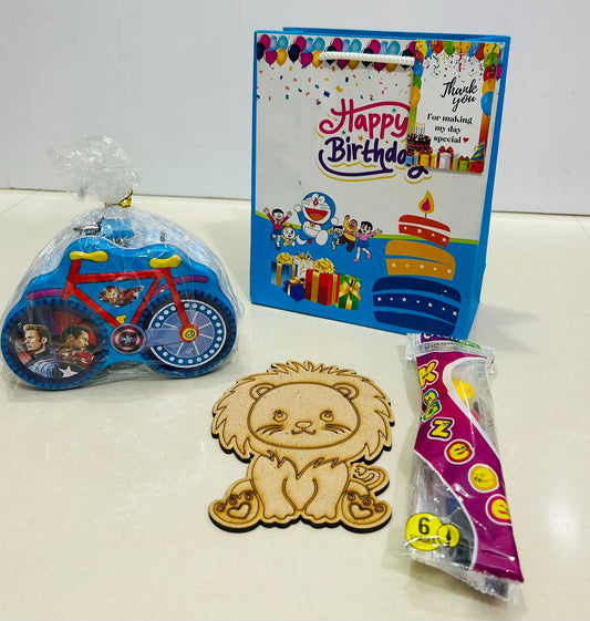 Cycle piggy bank with DIY combo