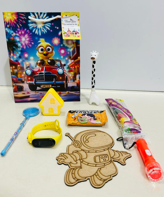 Premium stationary hamper with watch