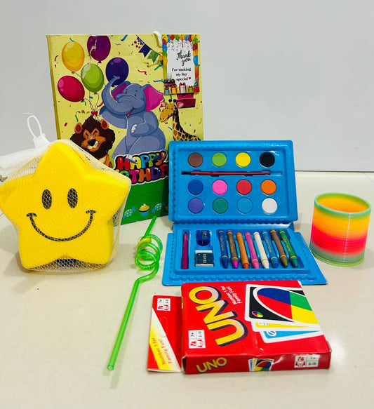 UNO cards with star piggy bank hamper