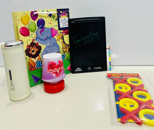 LCD tablet with mini lamp hamper