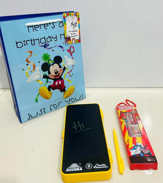 LCD box with stationary kit hamper