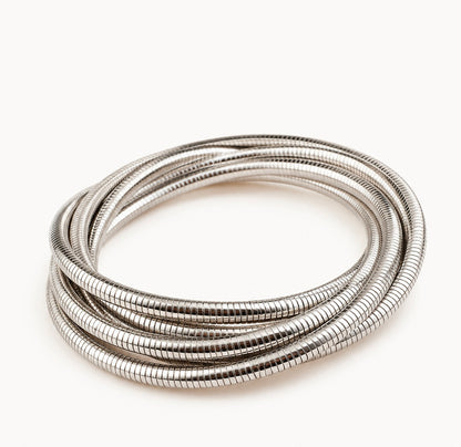 Silver Luxe Coil Kada