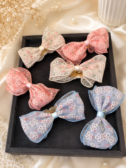 Petal Whisper Bow Claw Clip