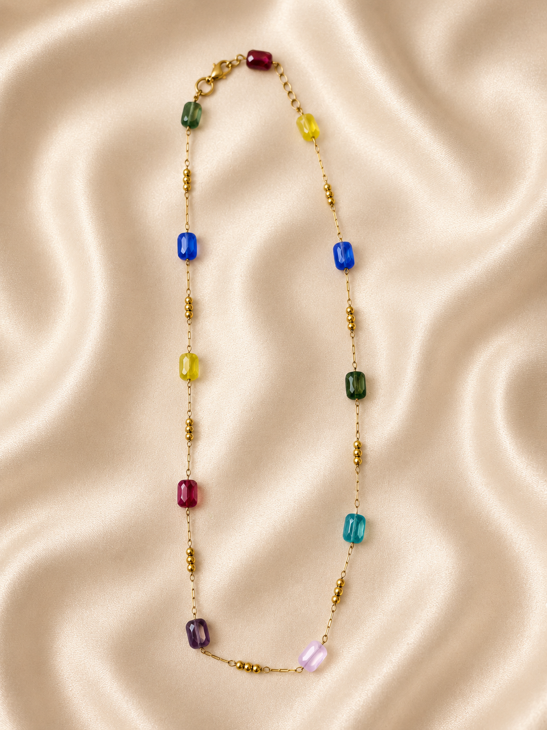 Rainbow Bead Necklace