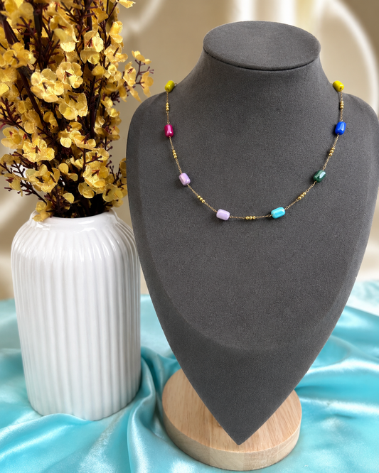 Rainbow Bead Necklace