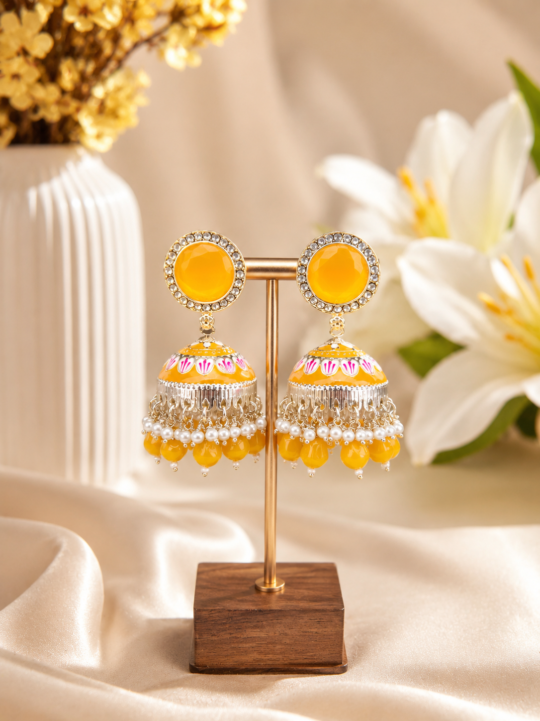 Royal Onyx Jhumkas