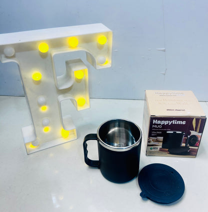 Steel cup with lid