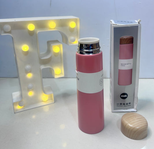 Wooden bottle insulated steel