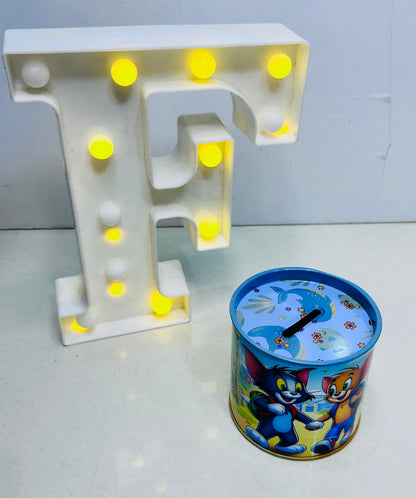Tin piggy bank
