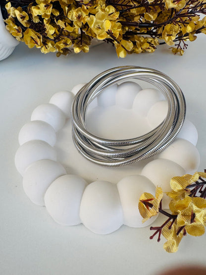 Silver Luxe Coil Kada