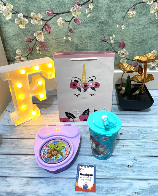Snacks box and sipper combo hamper