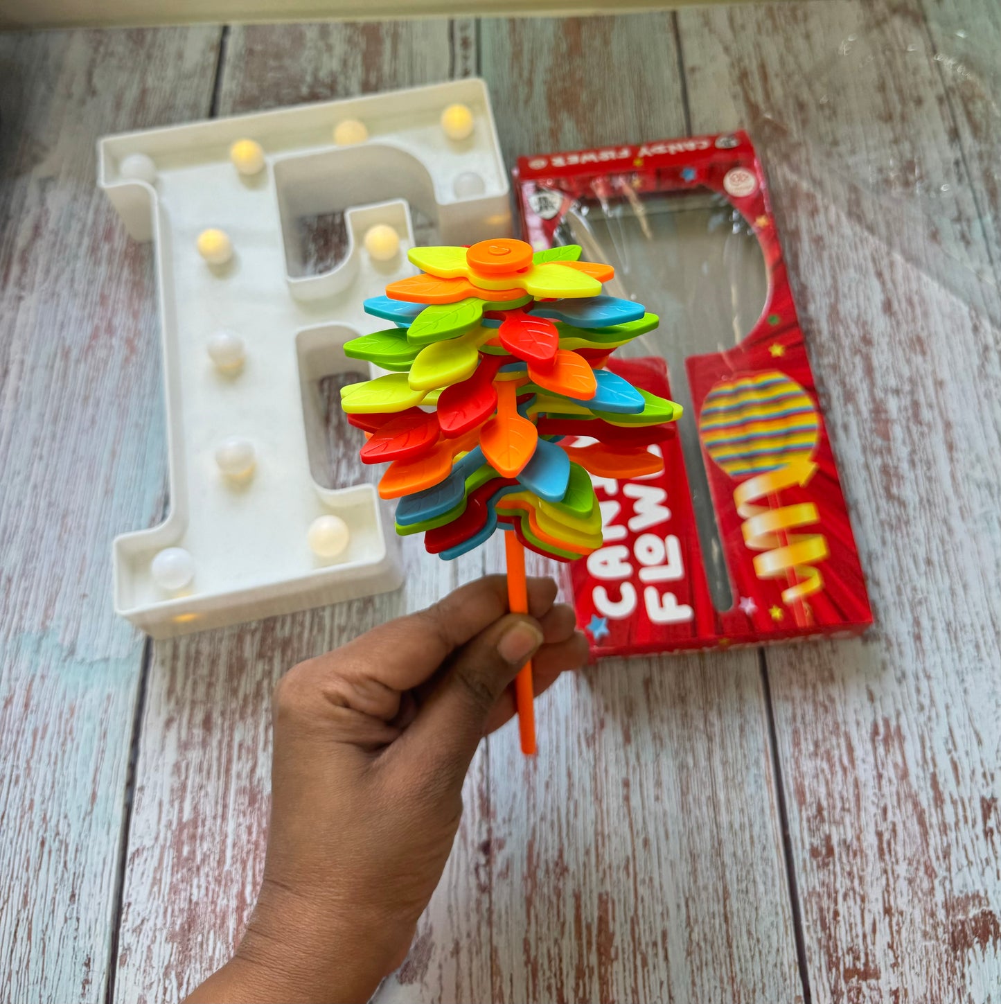 Candy flower spinner