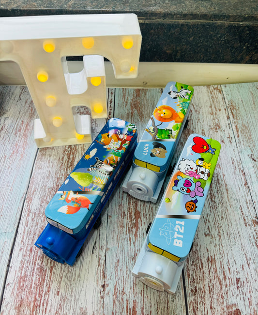 Train shape stationary box