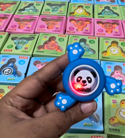 Slap band with spinner and lights