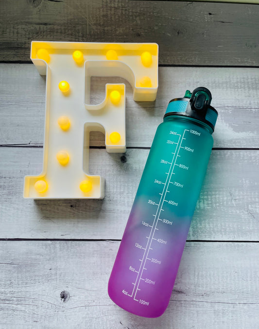 Motivational Water Bottle -assorted color