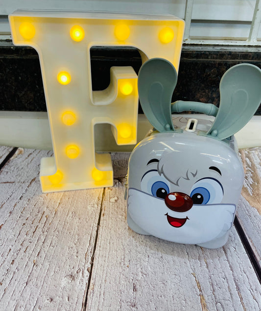 Piggy bank with lock and key