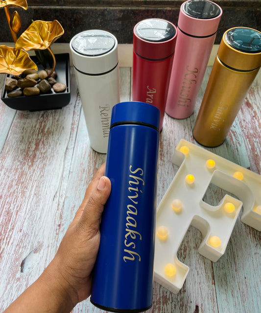 Customised Temperature water bottle -assorted colour