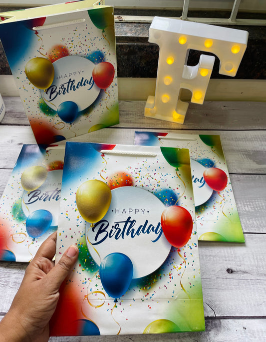 Ballon theme gift bags